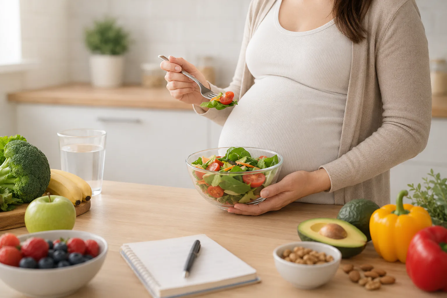 Alimentación saludable durante el embarazo